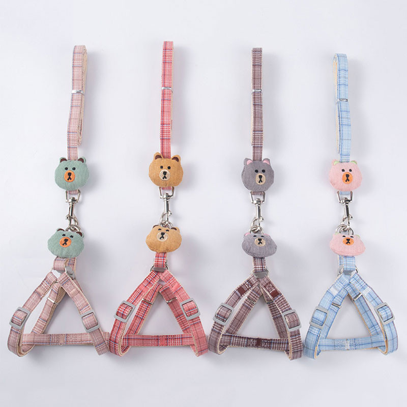 Set de lesă pentru câini de talie mică pentru pisici, ham pentru cățeluș pentru animale de companie, vestă, accesorii respirabile pentru câini, chihuahua pomeranian, accesorii pentru plimbare în aer liber