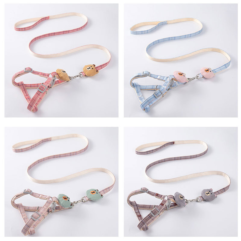 Set de lesă pentru câini de talie mică pentru pisici, ham pentru cățeluș pentru animale de companie, vestă, accesorii respirabile pentru câini, chihuahua pomeranian, accesorii pentru plimbare în aer liber