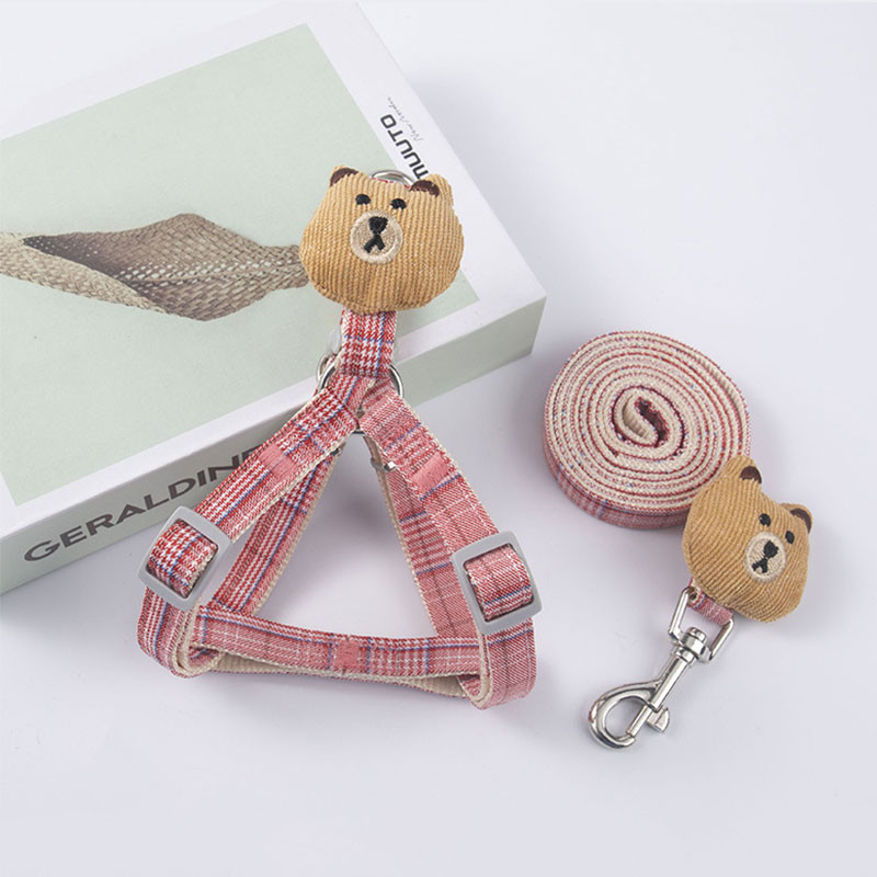 Set de lesă pentru câini de talie mică pentru pisici, ham pentru cățeluș pentru animale de companie, vestă, accesorii respirabile pentru câini, chihuahua pomeranian, accesorii pentru plimbare în aer liber