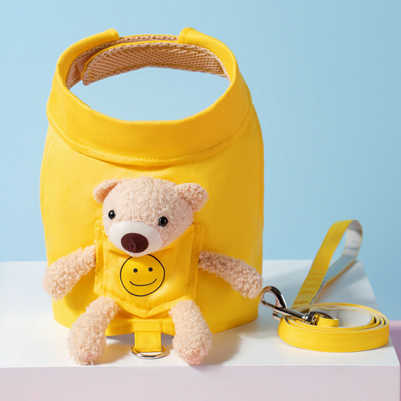 Χαριτωμένο γιλέκο αρκούδα λουρί στήθος Αλυσίδα σκύλου Walking The Dog Rope Μικρά μεσαίου μεγέθους σκυλιά Αξεσουάρ γάτας