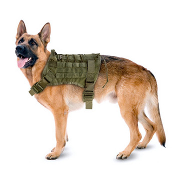 Γιλέκο εκπαίδευσης Tactical Dog Harness Military K9 Water Resistant λουριά με αποσπώμενες θήκες/μπαλώματα Molle για μεγάλους σκύλους