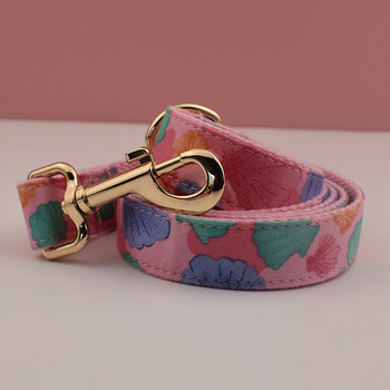 Ροζ Shell Printing Harnes Personalized Puppy Dog Collars ID Δωρεάν χαραγμένο ΛΟΓΟΤΥΠΟ για προμήθειες γάμου για σκύλους κατοικίδια