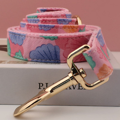 Ροζ Shell Printing Harnes Personalized Puppy Dog Collars ID Δωρεάν χαραγμένο ΛΟΓΟΤΥΠΟ για προμήθειες γάμου για σκύλους κατοικίδια