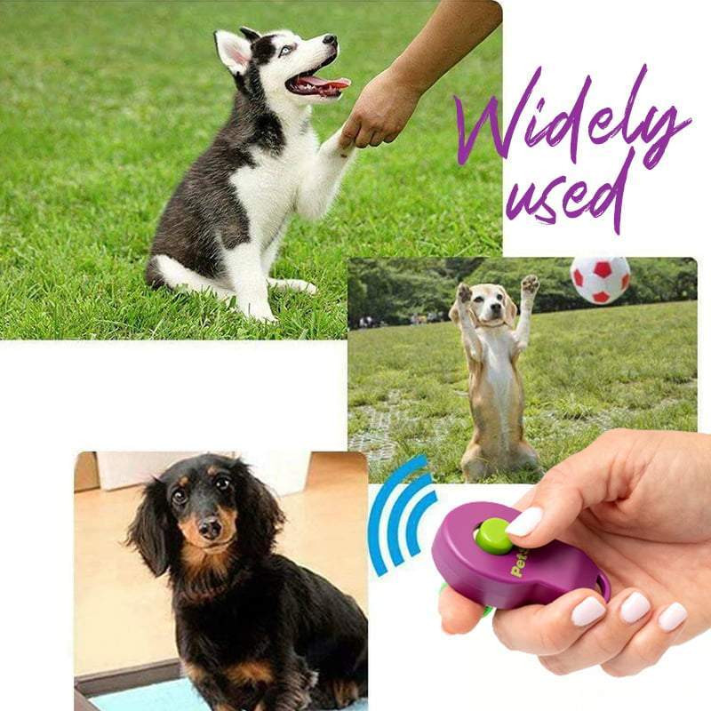 1PC antrenor de câini Clicker pentru antrenament câini fluier răspuns Ghid de sunet Clickers cu centură elastică produse pentru câini articole pentru animale de companie