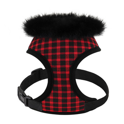 Ham moale și cald pentru câini, pisici, cu blană detașabilă, respirabil, în carouri, vestă pentru câini mici, mijlocii mari, chihuahua Yorkie