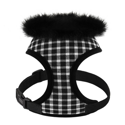 Ham moale și cald pentru câini, pisici, cu blană detașabilă, respirabil, în carouri, vestă pentru câini mici, mijlocii mari, chihuahua Yorkie