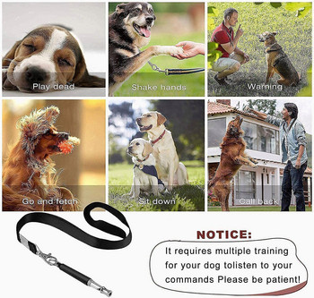 Ултразвукова свирка за кучета за спиране на лаенето за кучета, обучение за припомняне, професионална безшумна свирка за кучета Устройства за управление на съседи Куче