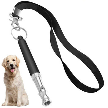 WSFS свирка за хот-дог, професионална свирка за обучение на кучета за спиране на лаенето, регулируема честота, ултразвуков звуков инструмент за обучение Sile