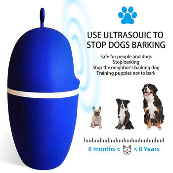 Benepaw Ultrasonic Anti Barking Συσκευή USB Επαναφορτιζόμενη Αδιάβροχη Αβλαβής Αποτρεπτική Αποτροπή Φλοιού Σκύλου Εύρος Εξωτερικού Ελέγχου Έως 15 μέτρα