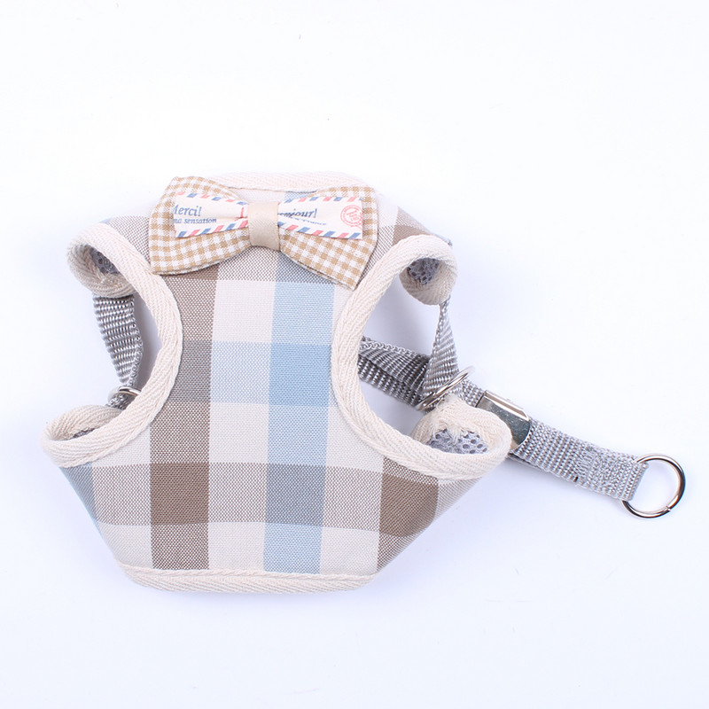 Câine, pisică, vestă din plasă, set de ham și lesă, ham pentru cățeluș, cu plasă moale, guler de mers, 3 mărimi