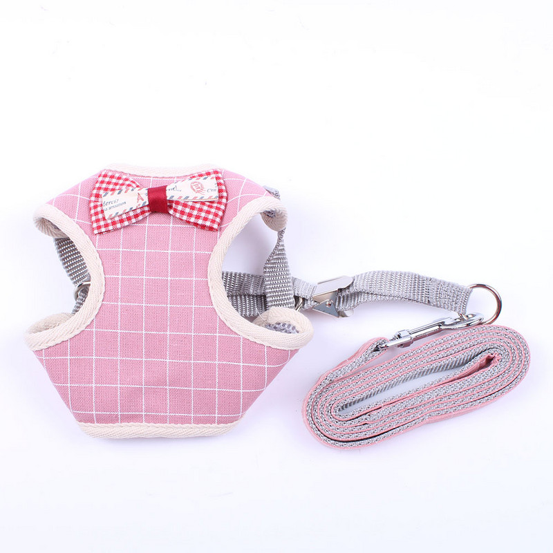 Câine, pisică, vestă din plasă, set de ham și lesă, ham pentru cățeluș, cu plasă moale, guler de mers, 3 mărimi