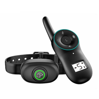 Guler de dresaj pentru câini anti-lătrat Guler electric pentru câini, reîncărcabil prin USB, cu telecomandă, pentru controlul lătratului pentru câini.