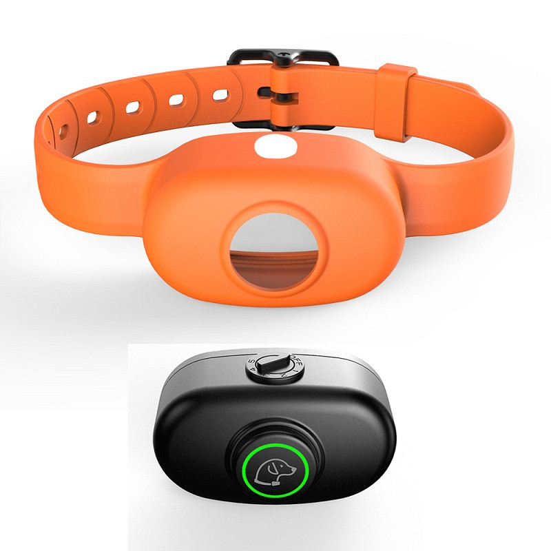 Guler de dresaj pentru câini anti-lătrat Guler electric pentru câini, reîncărcabil prin USB, cu telecomandă, pentru controlul lătratului pentru câini.