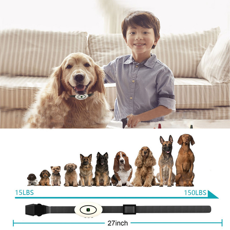 Νέα συσκευή εκπαίδευσης σκύλων Bark Control με επαναφορτιζόμενο αδιάβροχο κολάρο ηλεκτρικού σοκ