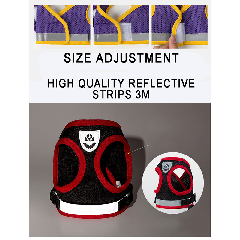Oprtač za pse Remen za prsa za mačke Najlonski povodci za dresuru pasa Mekana mreža za remen za prsa Prilagodljivo povodce za hodanje na otvorenom
