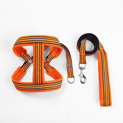 Lemmikloomarakmete komplekt Y-kujuline koera jalutusrihm, helkurvõrk, hingav jalutusrihm koerakassi reguleeritav rinnarihm Lemmikloomatarbed