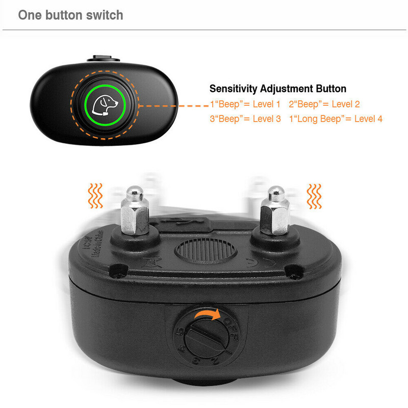 Lemmikloomakoerte hauku peletavad vahendid Auto Sense kaelarihm Automaatne haukumisvastane kauglöögi veekindel laetav koerte treenimine jahirihm