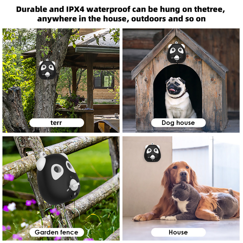 Dispozitiv de control cu ultrasunete pentru lătrat de câine Dispozitiv anti lătrat de 33 FT Distanță de interior Dispozitiv de control al lătratului de câine