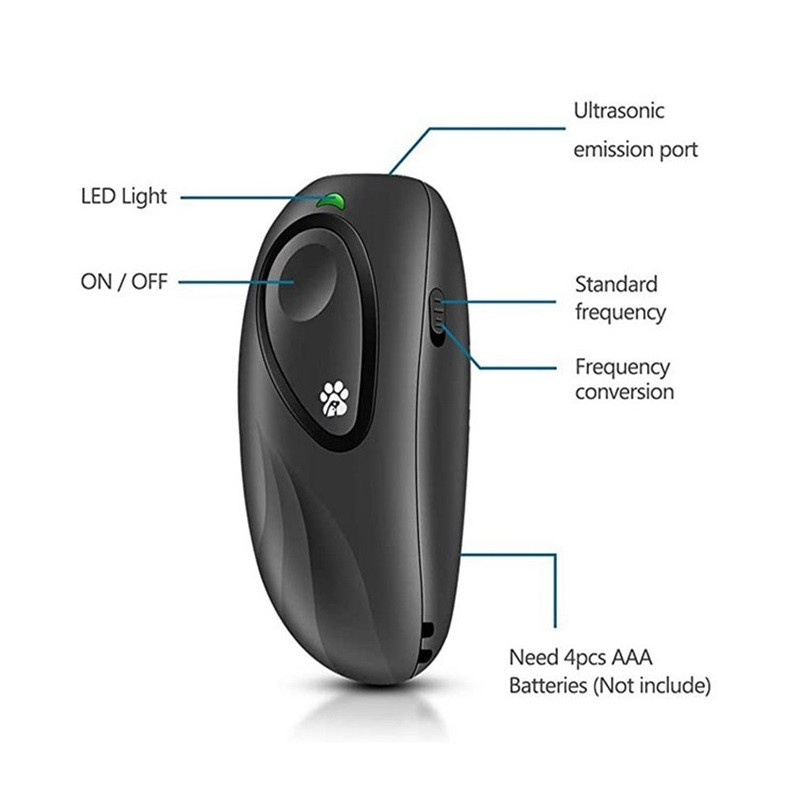 Ultrazvučni repeller za obuku pasa Kontrolni uređaj za dresuru 3 u 1 Ručni mini uređaj protiv lajanja Prestanite vikati Sredstva za odvraćanje Proizvod za kućne ljubimce