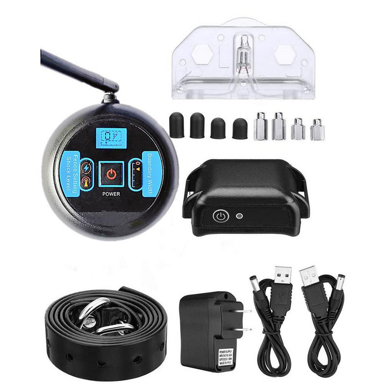 Lemmikloomade juhtmevaba trenažöör puukoorekork Elektrooniline lemmikloomakoerte tara kaitsesüsteem põrutuskaelarihmad veekindel laetav vastuvõtja