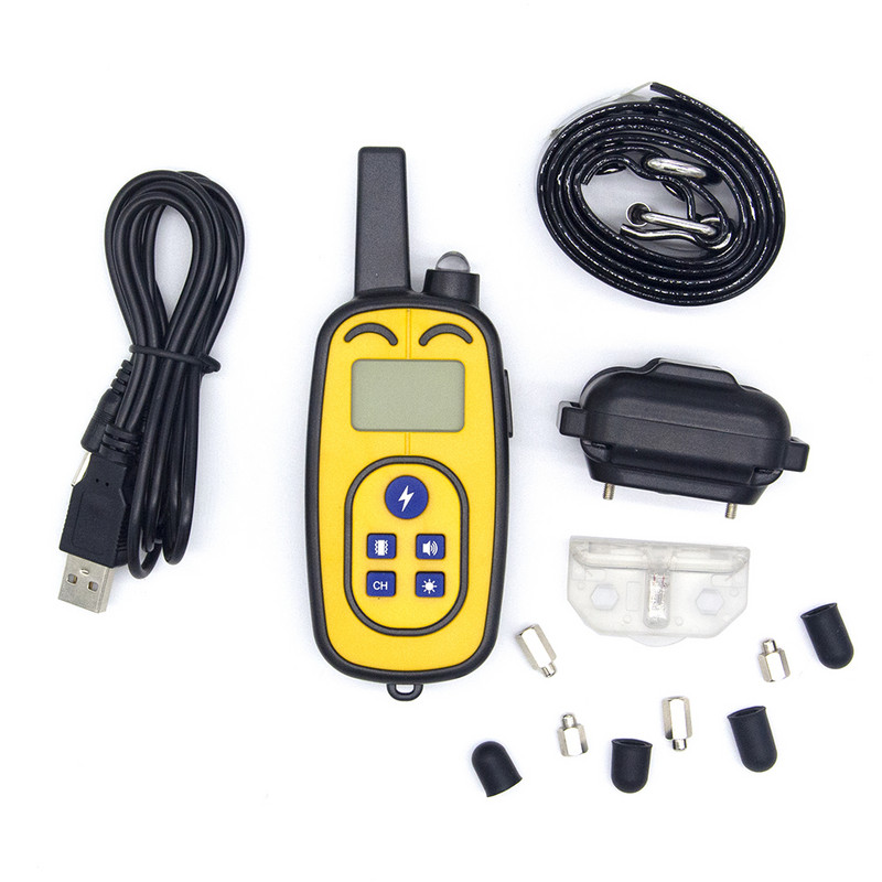 Guleră electrică pentru câine anti-lătrat, zgarda de dresaj reîncărcabilă cu ultrasunete, rezistentă la apă, control pentru oprirea lătratului câinelui