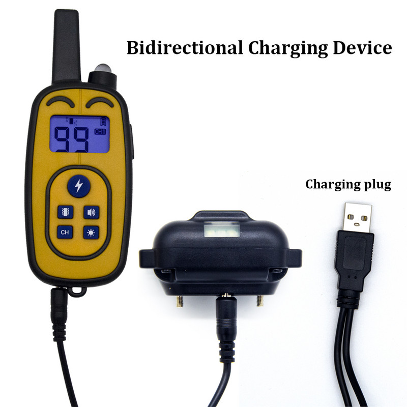 Guleră electrică pentru câine anti-lătrat, zgarda de dresaj reîncărcabilă cu ultrasunete, rezistentă la apă, control pentru oprirea lătratului câinelui