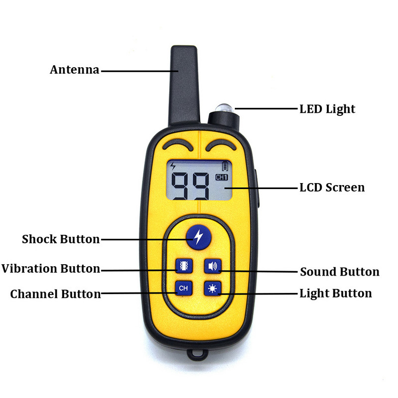 Guleră electrică pentru câine anti-lătrat, zgarda de dresaj reîncărcabilă cu ultrasunete, rezistentă la apă, control pentru oprirea lătratului câinelui