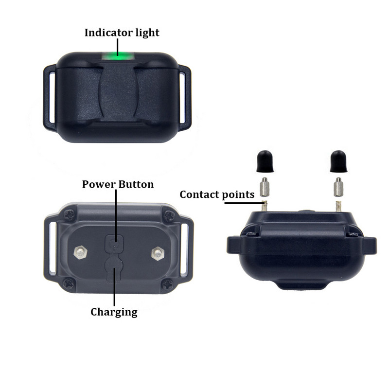 Guleră electrică pentru câine anti-lătrat, zgarda de dresaj reîncărcabilă cu ultrasunete, rezistentă la apă, control pentru oprirea lătratului câinelui