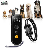 2023 Νέο Ηλεκτρικό κολάρο εκπαίδευσης σκύλων αδιάβροχη συσκευή κατά του γαβγίσματος σκύλων με τηλεχειριστήριο κραδασμών Ηλεκτρικό σοκ