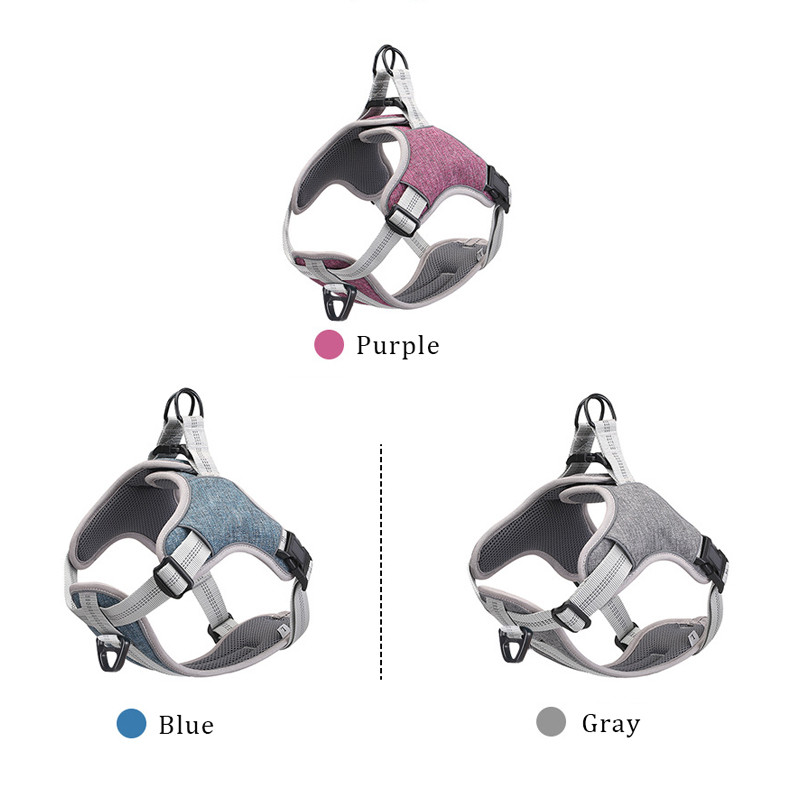 Harnaș reflectorizant din nailon pentru câini, haină rezistentă la explozie, respirabilă, pentru câini, zgarda pentru câini de companie pentru accesorii pentru câini mari, mijlocii