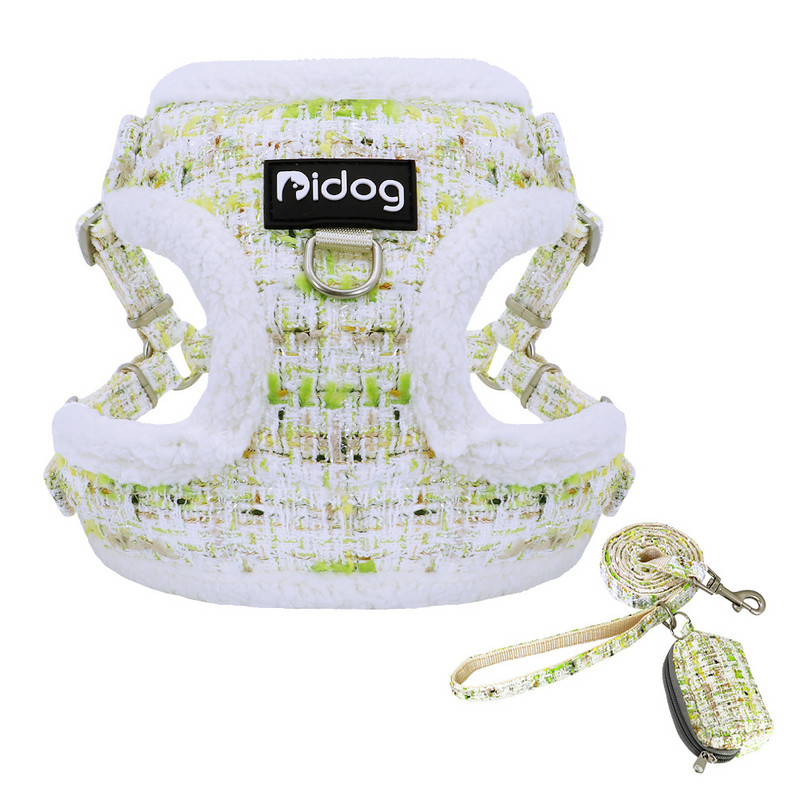 Soe talvine koerarakmete jalutusrihm kakakoti komplekt Pehme polsterdatud koerte rakmete vest õues kutsikale jalutamiseks mõeldud pliist suupistekott koertele Chihuahua