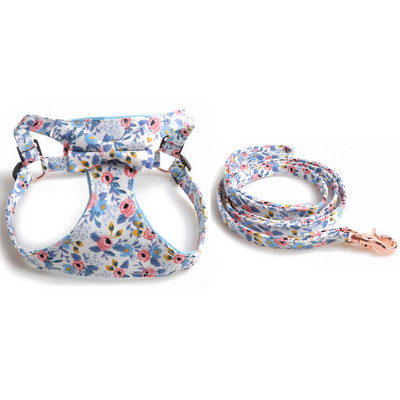 Σκύλος γάτα μπουλντόγκ λουρί Ρυθμιζόμενο γιλέκο Σετ λουριών λουριών λουλουδιών λουλούδια παπιγιόν για μικρά μεσαία μεγάλα κατοικίδια Αξεσουάρ