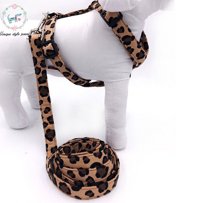 Leopardkoera rakmed koos kikilipsu ja põhilise koerarihmaga, reguleeritava pandlaga lemmikloomatarbed