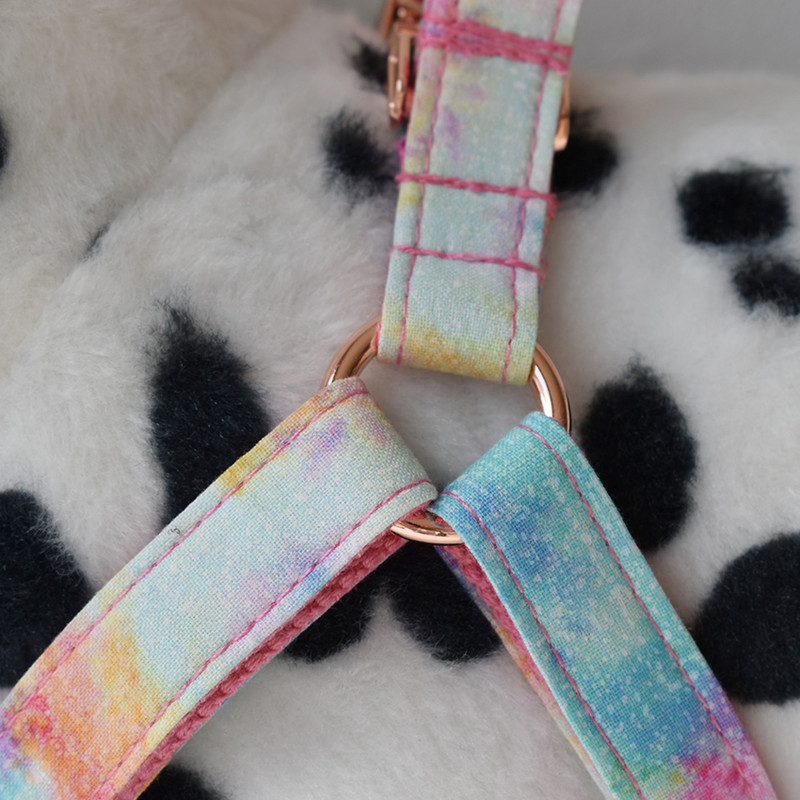 Plăcuță de identificare gravată pentru curele de piept de câine roz cu ștanțare la cald pentru buldogul francez Boston Terrier, curele de piept personalizate pentru cățeluș