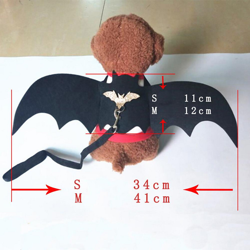 Uus lemmikloomade nahkhiire tiivad, cosplay kostüüm, vildist riie Halloweeni kleitide jaoks Aksessuaarid fotorekvisiidid kassikoera jänesele