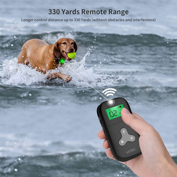 300 м електрически нашийник за обучение на кучета, водоустойчив, акумулаторни нашийници за домашни любимци с дистанционно управление за кучета с всякакъв размер ударни вибрации