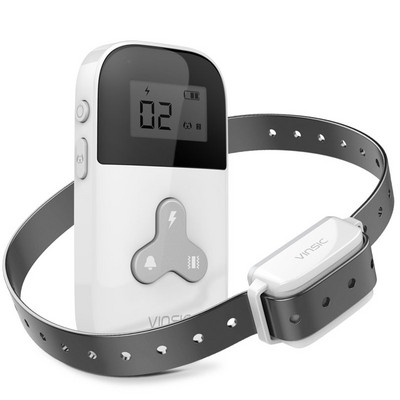 Zgarda electrică de dresaj pentru câini de 300 m, impermeabilă, cu telecomandă, reîncărcabilă pentru câini de toate dimensiunile, cu vibrații de șoc