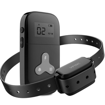 Zgarda electrică de dresaj pentru câini de 300 m, impermeabilă, cu telecomandă, reîncărcabilă pentru câini de toate dimensiunile, cu vibrații de șoc