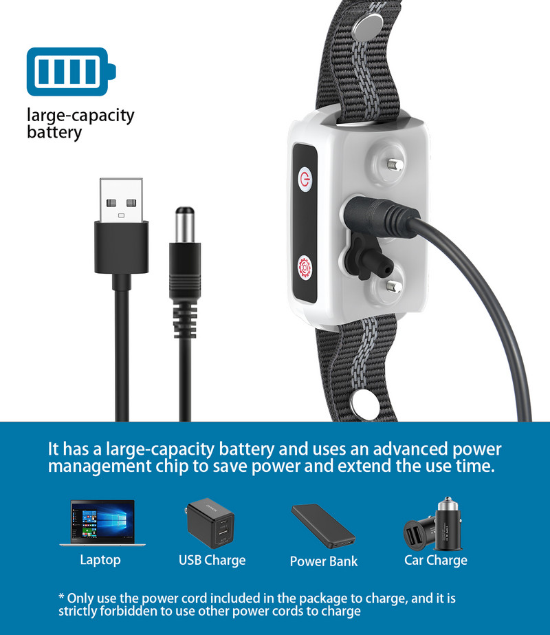 Oprire automată inteligentă a lătratului cu senzor dublu Tehnologie anti-judecare greșită Dispozitive anti-latră rezistente la apă