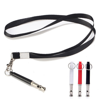 Portable Dog Whistle To Stop Barking Adjustable Pitch Ultrasonic Training Tool Dog Bark Control Whistle with Free Lanyard Straps