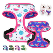 Ham reversibil pentru câini, cațeluș reflectorizant, pisicuță, ham, vestă, ajustabilă pentru animale de companie, pentru câini mici, mijlocii mari, pisici, chihuahua pug