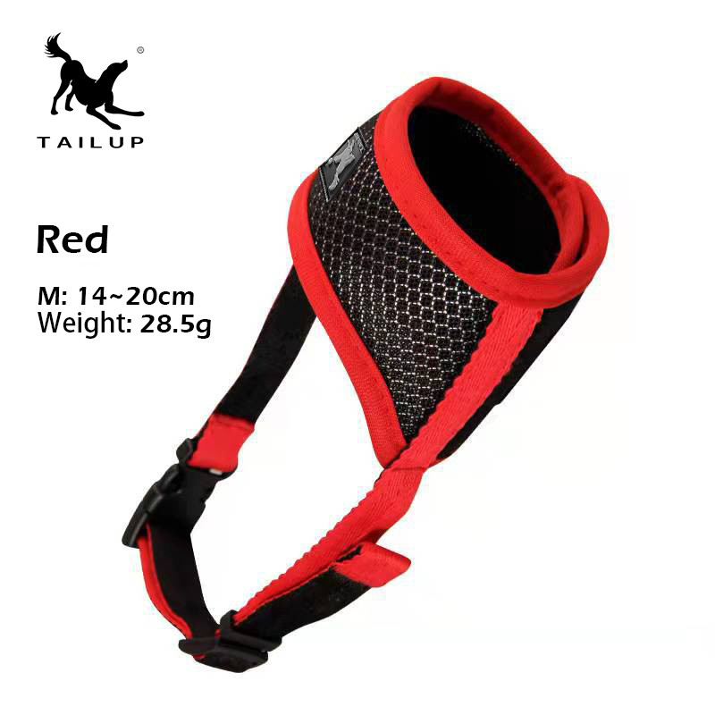 TAILUP Lemmiklooma suu koonud koertele Koerte tarvikud Reguleeritav koera koon Hingav koera suu kate koonu kaelarihm haukumisvastane