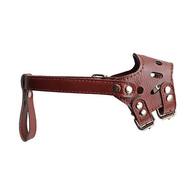 Kvėpuojantis ir reguliuojamas šuns snukis, odinis, patogus, saugus, apsaugantis nuo lojimo, leidžia gerti ir valgyti naudojant antkaklius
