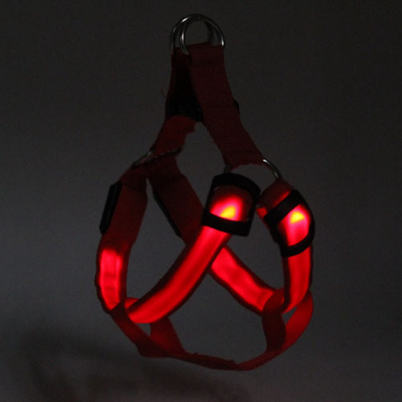 Λυχνία ιμάντα ασφαλείας για σκύλους κατοικίδιων ζώων Φως LED που αναβοσβήνει επαναφορτιζόμενη USB XS/S/M/XL