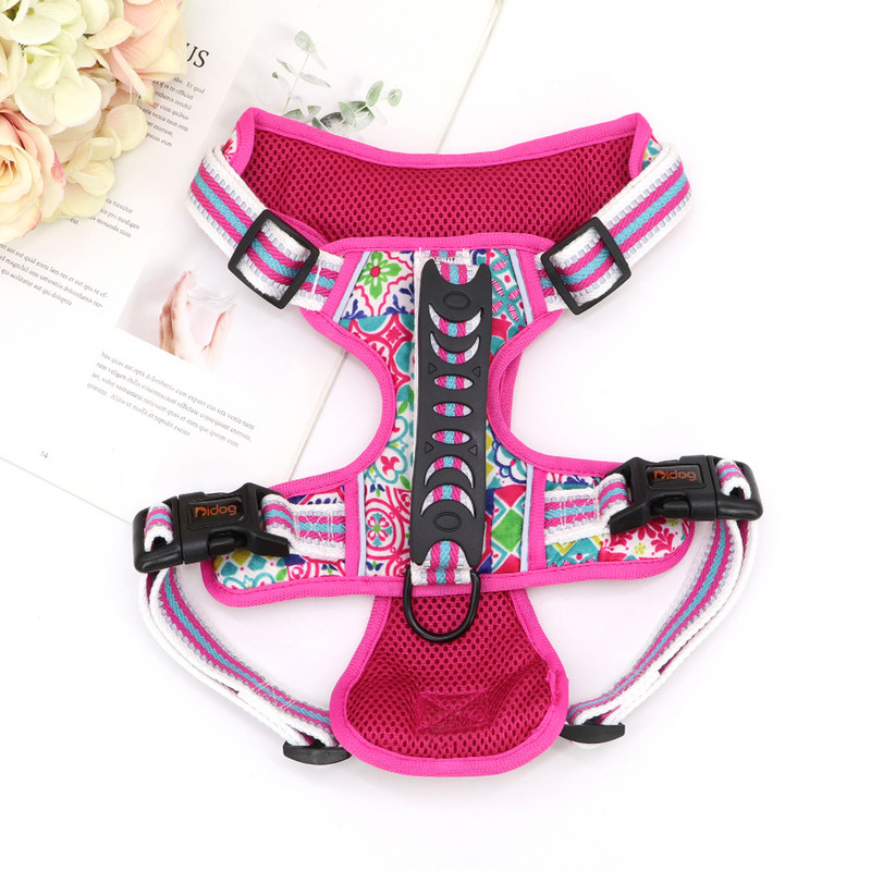 Hingavad prantsuse buldogi rakmete vest käepidemega nailonist helkurvõrgust lemmikloomade koerarakmed, mida saab reguleerida keskmise suure koera pitbulli jaoks