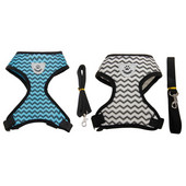 Harnaș ajustabil pentru cățeluș și pisică, ondulat reflectorizant, curea respirabilă pentru piept, curea ușoară pentru piept, lesă cu plumb de mers