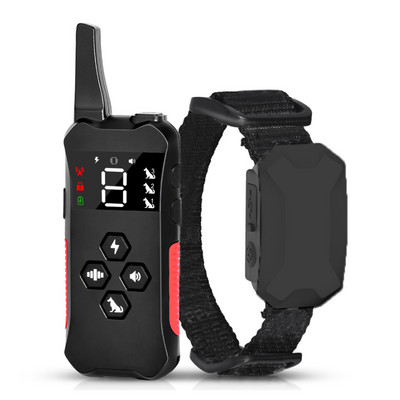 USB 800m kaugjuhtimispuldiga elektroonilised lemmikloomade koerte treenimiskaelarihmad 4 režiimiga Antibark elektrooniline šokitreening kaelarihmad kutsikatarvikud veekindlad