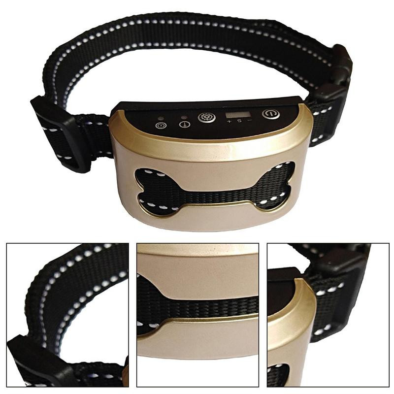 Cel mai nou câine de companie, reîncărcabil, zgarda anti-latrat, tren de control, rezistent la apă, oprirea lătratului, zgarda de dresaj cu ultrasunete, impermeabilă