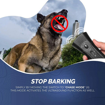 Dog Repeller Anti Barking Stop Bark Dogs Εκπαιδευτική συσκευή Προσαρμογέας LED υπερήχων σκύλων χωρίς μπαταρία Προμήθειες για κατοικίδια