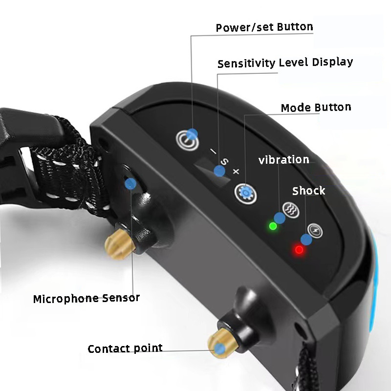 Pet Dog Anti Barking Συσκευή USB Electric Ultrasonic Dogs Training Collar Dog Stop Barking Shack Anti Bark Collar Drops